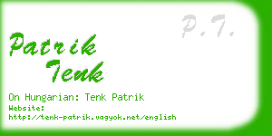 patrik tenk business card